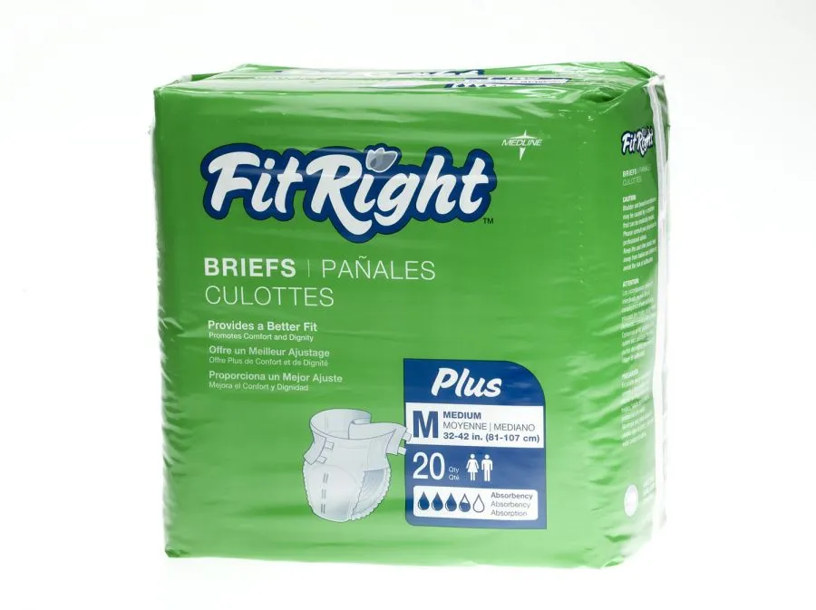 FitRight Plus FITPLUSMD Brief, Pack of 20