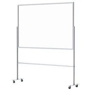 Floorstand Rollable Teacher Sneeze Guard Barrier with Wheels